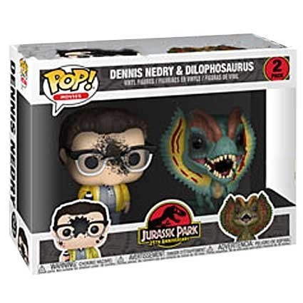 Figuren BESCHÄDIGTE BOX Pop! Jurassic Park Dennis Nedry und Dilophosaurus Limitierte Auflage Funko Pop Schweiz