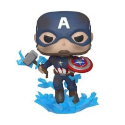 Figuren Pop! Marvel Marvel Avengers Endgame Captain America mit Broken Shield und Mjolnir (Selten) Funko Pop Schweiz