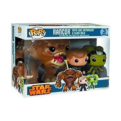 Figuren Pop Star Wars Rancor mit Luke Skywalker und Slave Oola pack Limitierte Auflage Funko Pop Schweiz