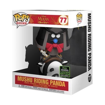 Figurine Pop! ECCC 2020 Mulan Mushu Riding Panda Edition Limitée Funko Pop Suisse