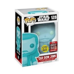 Figurine Pop! Phosphorescent Galactic Convention 2017 Star Wars Qui Gon Jinn Holographic Edition Limitée Funko Pop Suisse