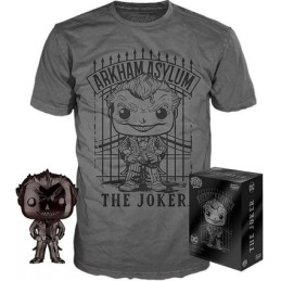 Figurine Pop! et T-shirt DC Comics The Joker Chrome Edition Limitée Funko Pop Suisse