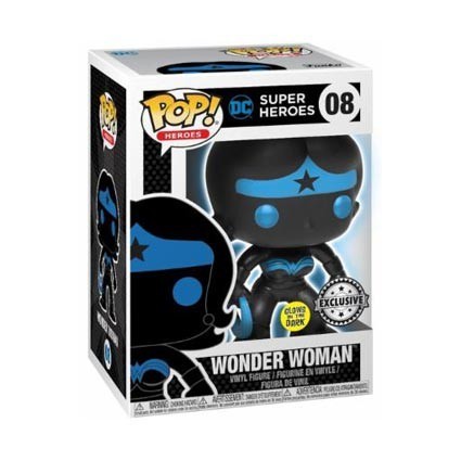 Figurine Pop! Phosphorescent DC Justice League Wonder Woman Silhouette Edition Limitée Funko Pop Suisse