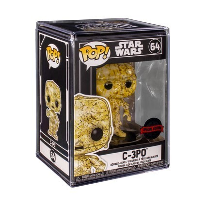 Figurine Pop! Futura Star Wars C-3PO avec Boîte de Protection Acrylique Edition Limitée Funko Pop Suisse