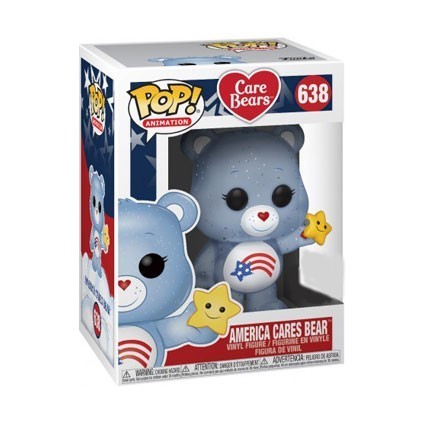 Figurine Pop! Bisounours America Cares Bear Glitter Edition Limitée (sans Autocollant) Funko Pop Suisse