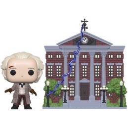 Figur Pop! 15 cm Town Back To The Future Dr. Emmett Brown with Clock Tower Funko Pop Switzerland