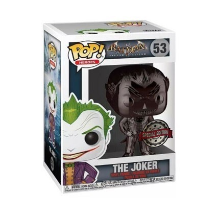 Figurine Pop! DC Comics The Joker Chrome Noir Edition Limitée Funko Pop Suisse