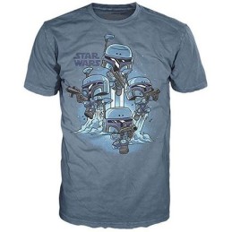 Figuren T-Shirt Star Wars The Mandalorian Death Watch No Stripe Limitierte Auflage Funko Pop Schweiz