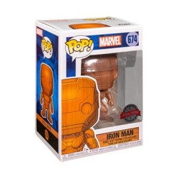 Figurine Pop! Marvel Iron Man Wood Deco Edition Limitée Funko Pop Suisse