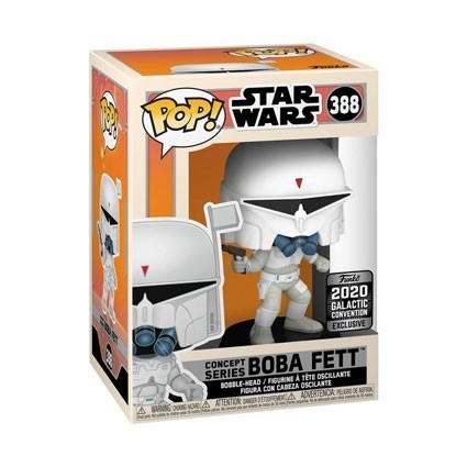 Figurine Pop! Star Wars Galactic 2020 Boba Fett McQuarrie Concept Edition Limitée Funko Pop Suisse