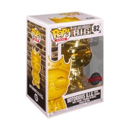 Figurine Pop! Notorious BIG Biggie Gold Chrome Edition Limitée Funko Pop Suisse