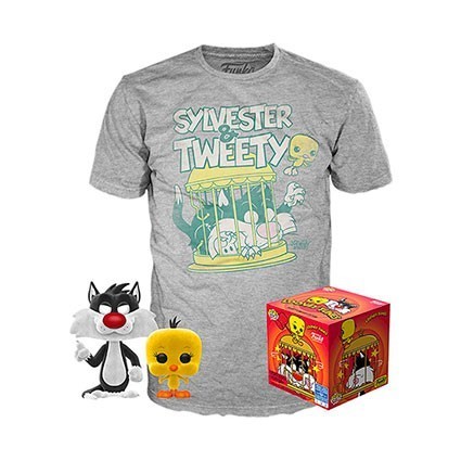 Figuren Pop! Beflockt und T-shirt Looney Tunes Sylvester und Tweety Limitierte Auflage Funko Pop Schweiz