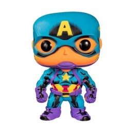 Figurine Pop! Marvel Blacklight Captain America Edition Limitée Funko Pop Suisse