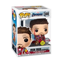 Figurine Pop! Phosphorescent Marvel Endgame I Am Iron Man Edition Limitée Funko Pop Suisse