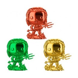 Figurine Pop! Chrome DC Aquaman Arthur Curry en Costume de Héro 3 pack Edition Limitée Funko Pop Suisse