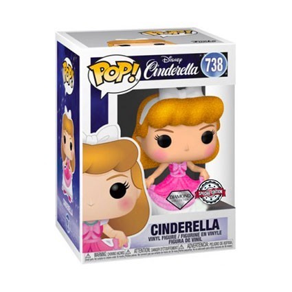 Figurine Pop! Diamond Cendrillon Robe Rose Glitter Edition Limitée Funko Pop Suisse