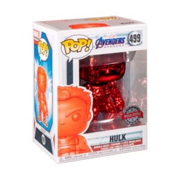 Figurine Pop! Marvel Endgame Hulk Rouge Chrome Edition Limitée Funko Pop Suisse