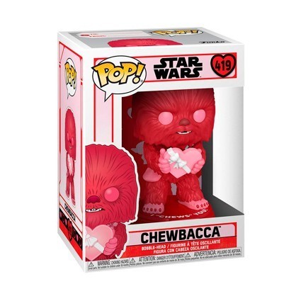 Figurine Pop! Star Wars Valentines Chewbacca avec Coeur Funko Pop Suisse