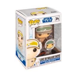 Figur DAMAGED BOX Pop! Star Wars Luke Skywalker Hoth with Pin Limited Edition Funko Pop Switzerland