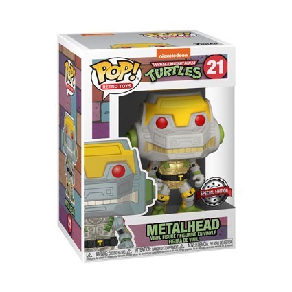 Figurine Pop! Métallique Les Tortues Ninja Metalhead Edition Limitée Funko Pop Suisse