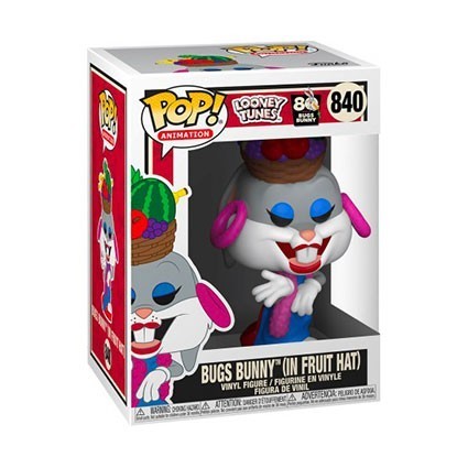 Figurine Pop! Looney Tunes Bugs Bunny avec Chapeau de Fruit 80ème Anniversaire Funko Pop Suisse