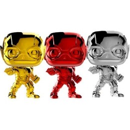 Figurine Pop! SDCC 2018 Chrome Justice League The Flash Red Gold Silver 3-Pack Edition Limitée Funko Pop Suisse