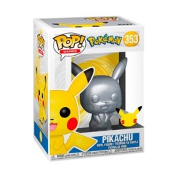 Figurine Pop! Métallique Pokemon Silver Pikachu 25ème Anniversaire Edition Limitée Funko Pop Suisse