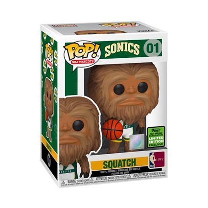 Figurine Pop! ECCC 2021 NBA Mascots Sonic Squatch Edition Limitée Funko Pop Suisse