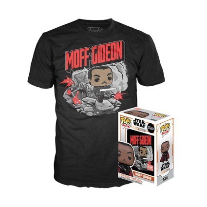 Figur Pop and T-shirt Star Wars The Mandalorian Moff Gideon Limited Edition Funko Pop Switzerland