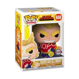 Figurine Pop! Phosphorescent My Hero Academia Silver Age All Might Edition Limitée Funko Pop Suisse