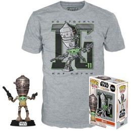 Figurine Pop! et T-shirt Star Wars Le Mandalorian IG-11 avec l'Enfant (Grogu) Edition Limitée Funko Pop Suisse