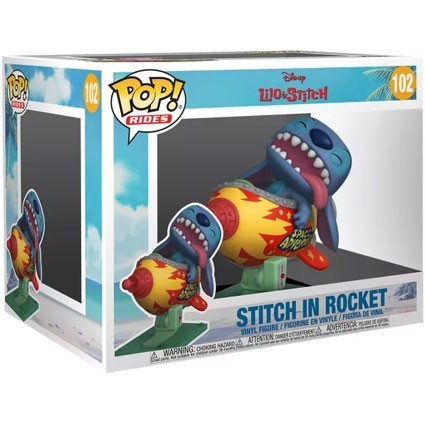 Figurine Pop! 15 cm Rides Disney Lilo & Stitch Stitch dans Rocket Funko Pop Suisse