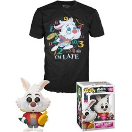 Figuren Pop! Beflockt und T-shirt Alice im Wunderland Weisser Hase Limitierte Auflage Funko Pop Schweiz