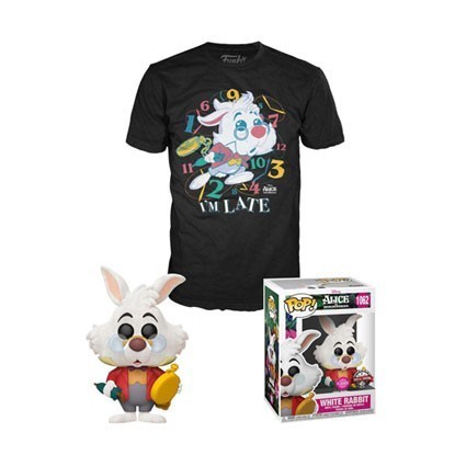 Figur Pop! Flocked and T-shirt Alice in Wonderland White Rabbit Limited Edition Funko Pop Switzerland