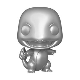 Figurine Pop! Métallique Pokemon Salamèche (Charmander) Silver Edition Limitée Funko Pop Suisse