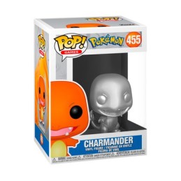 Figurine Pop! Métallique Pokemon Salamèche (Charmander) Silver Edition Limitée Funko Pop Suisse