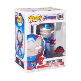 Figurine Pop! Métallique Avengers 4 Endgame Iron Patriot Edition Limitée Funko Pop Suisse