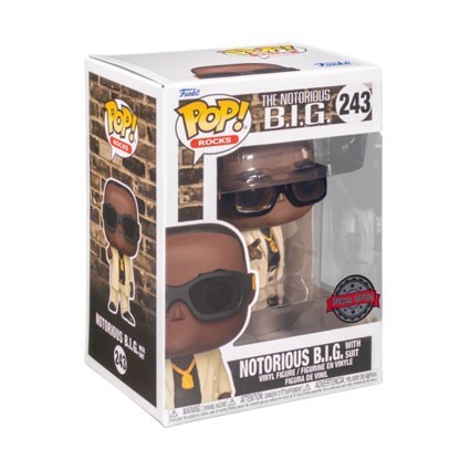 Figurine Pop! Notorious B.I.G. with Hypnotize Suit Edition Limitée Funko Pop Suisse