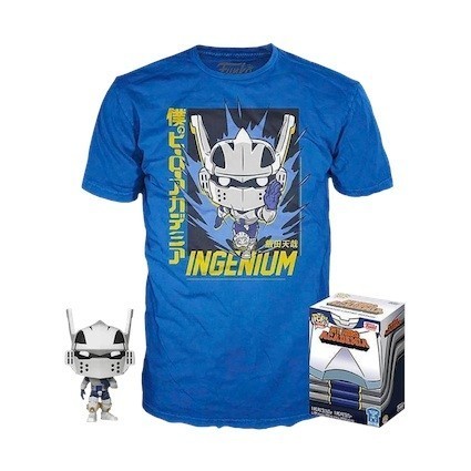 Figurine Pop! et T-shirt My Hero Academia Tenya Iida avec Helmet Edition Limitée Funko Pop Suisse