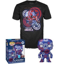 Figurine Pop! et T-shirt Artist Series Captain America Civil War Edition Limitée Funko Pop Suisse