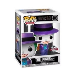 Figurine Pop! Métallique et T-shirt DC Comics Batman 89 Joker avec Megaphone Edition Limitée Funko Pop Suisse