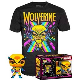 Figuren Pop! und T-shirt Marvel Blacklight Wolverine Limitierte Auflage Funko Pop Schweiz