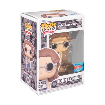 Figurine Pop! ECCC 2021 John Lennon in New York City T-Shirt Edition Limitée Funko Pop Suisse