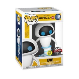 Figurine Pop! Phosphorescent Disney Wall-E Eve Flying Edition Limitée Funko Pop Suisse