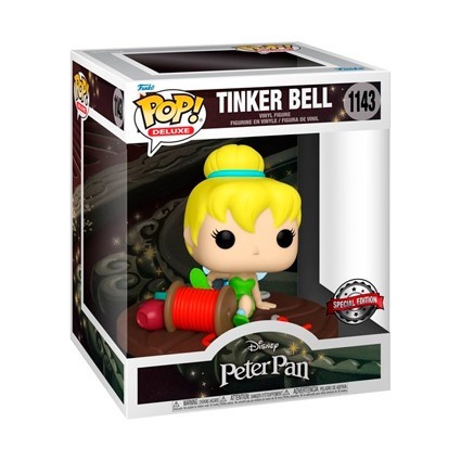 Figurine Pop! Disney Peter Pan Fée Clochette (Tinker Bell) on Spool Edition Limitée Funko Pop Suisse