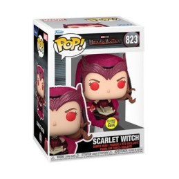 Figurine Pop! Phosphorescent WandaVision Scarlet Witch with Darkhold Book Edition Limitée Funko Pop Suisse