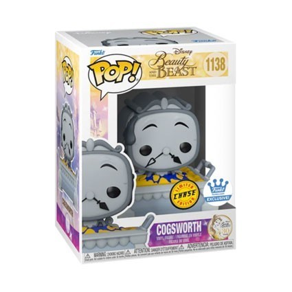 Figuren Pop! Disney Beauty and the Beast Cogsworth in Torte Chase Limitierte Auflage Funko Pop Schweiz