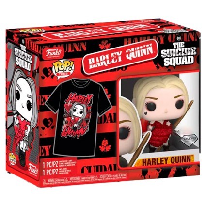 Figurine Pop! Diamond et T-shirt Suicide Squad 2 Harley Quinn Edition Limitée Funko Pop Suisse