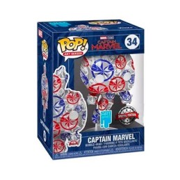 Figur Pop! Artist Series Captain Marvel with Hard Acrylic Protector Limited Edition Funko Pop Switzerland