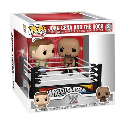 Figurine Pop! Catch WWE Cena contre Rock 2-Pack Edition Limitée Funko Pop Suisse